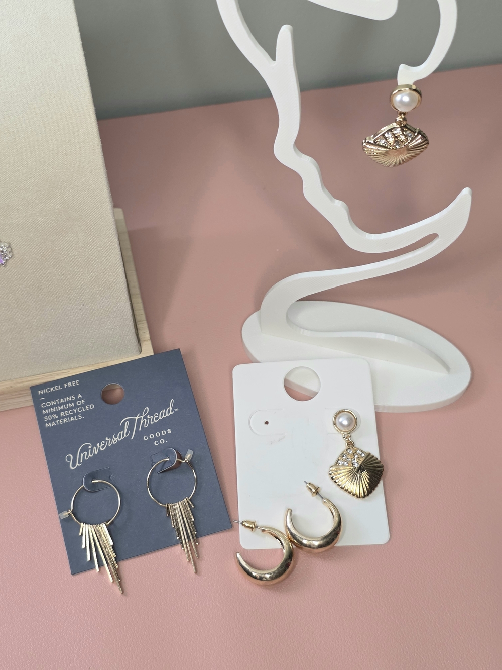 Gold-Tone 3- Earring Set